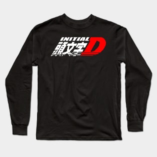 Initial D Logo Pixel Art 2 Long Sleeve T-Shirt